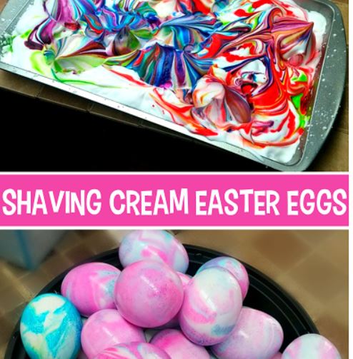 How To Marble Dye Easter Eggs